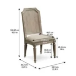 Arch Salvage-Mills Side Chair-Parch Set of 2 By Art Furniture - Image 6