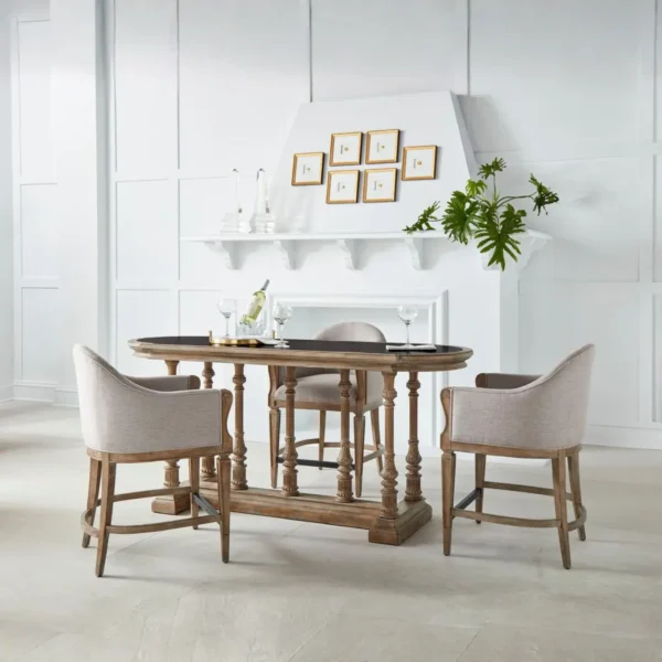 Architrave-Counter Almond Stool By Art Furniture - Image 4