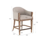 Architrave-Counter Almond Stool By Art Furniture - Image 3