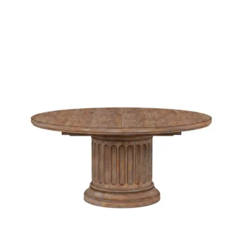 Round Almond Dining Table