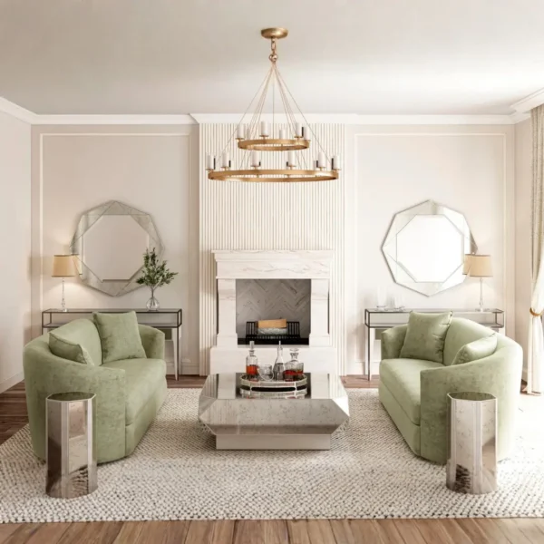 Mezzanine - Light Gray Round Mirror By Art Furniture - Image 5