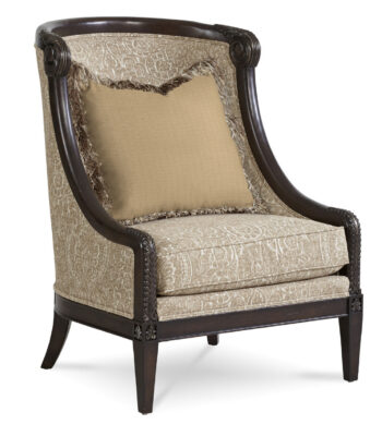 WOOD ACCENT CHAIR