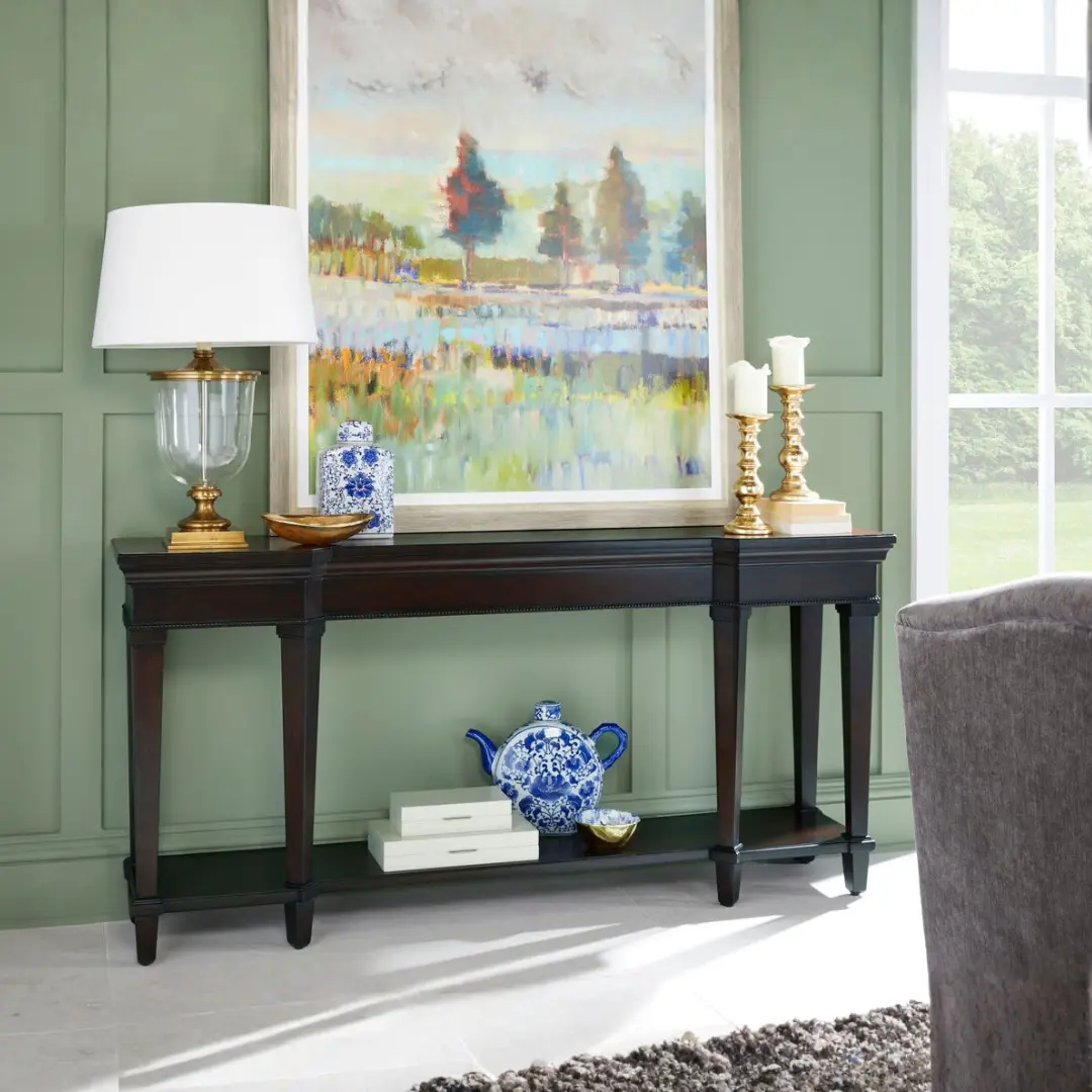 Revival Mahogany Console Table By Art Furniture | Mobilia Cleopatra 3 Mahogany Console Table