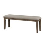 wire-brush brown finish Armhurst Collection Bench By Homelegance - Image 3