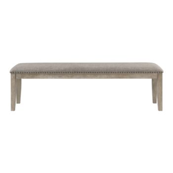 Wire-brush brownish Gray finish Southlake Collection Bench By Homelegance