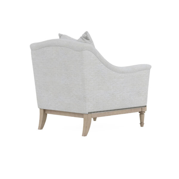 LOUNGE CHAIR FLAX BACK VIEW