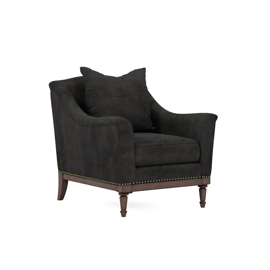 Magritte Lounge Chair Charcoal By Art Furniture | Mobilia Cleopatra 3 Magritte Lounge Chair Charcoal By Art Furniture - Image 1