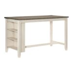 Antique White Timbre Collection Counter Height Table By Homelegance - Image 2