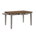 Cherry and gray Tigard Collection Counter Height Table By Homelegance - Image 3