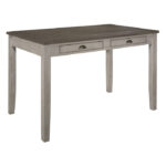 Bright leaf Collection Counter Height Table and 4 Functional Drawers By Homelegance - Image 2