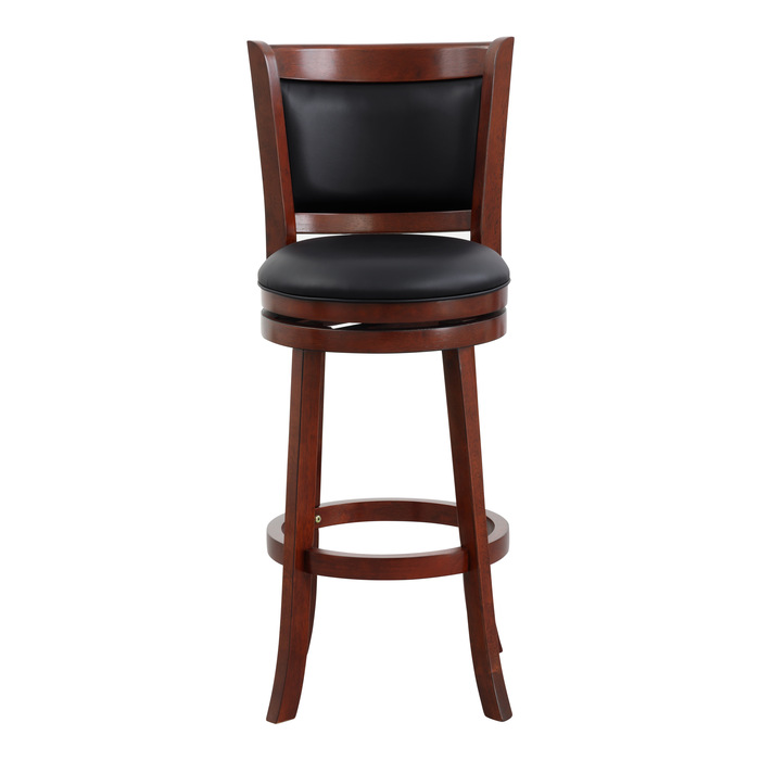 Dark Cherry Shapel Collection Swivel Pub Height Chair By Homelegance | Mobilia Cleopatra 3 Dark cherry Shapel Collection Swivel Pub Height Chair By Homelegance - Image 1