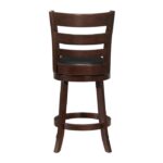Dark cherry Edmond Collection Swivel Bar Height Chair By Homelegance - Image 4