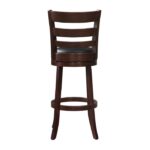 Dark cherry Edmond Collection Swivel Pub Height Chair By Homelegance - Image 4