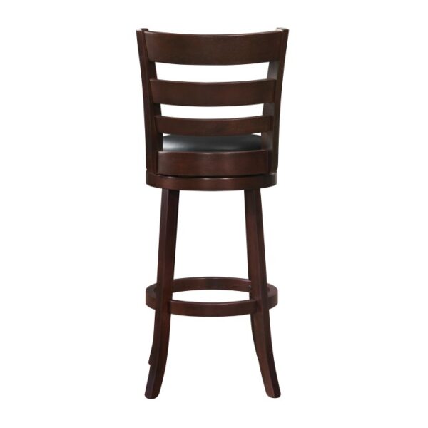 Dark cherry Edmond Collection Swivel Pub Height Chair By Homelegance - Image 4