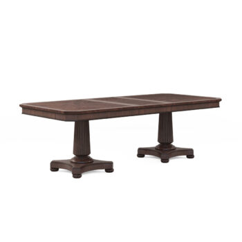 DOUBLE PEDESTAL DINING TABLE