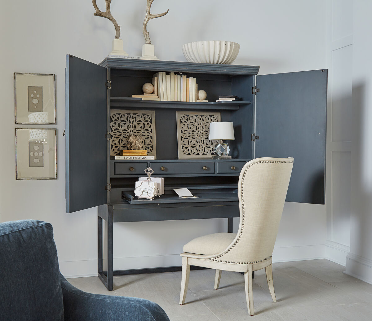Alcove Slate Secretary Storage By Art Furniture | Mobilia Cleopatra 3 Secretary