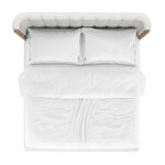 Upholstered Shelter Bed Top View