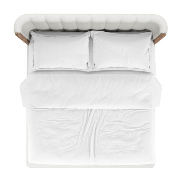 Upholstered Shelter Bed Top View