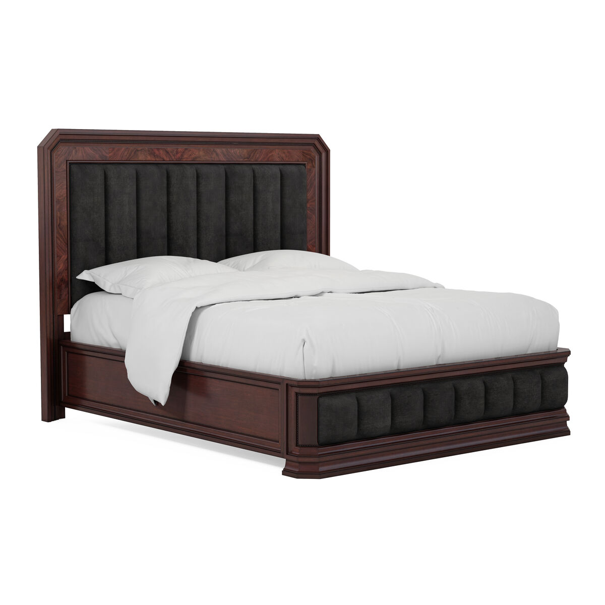 Revival Mahogany Queen Upholstered Bed By Art Furniture | Mobilia Cleopatra 3 Queen Upholstered Bed