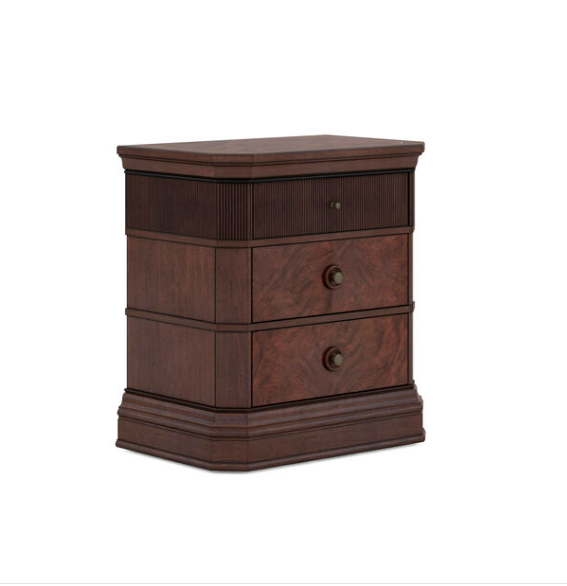 Revival Mahogany Nightstand By Art Furniture | Mobilia Cleopatra 3 Nightstand