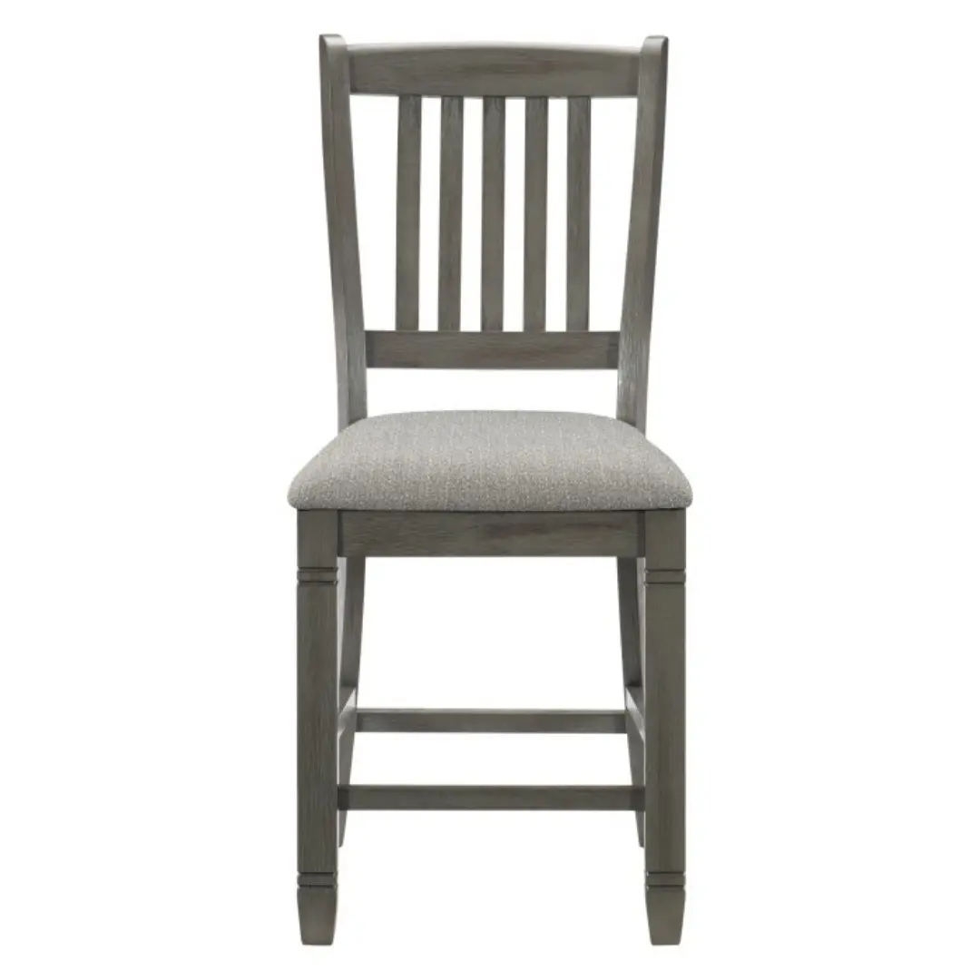 Antique Gray Granby Collection Counter Height Chair Set Of 2 By Homelegance | Mobilia Cleopatra 3 Antique Gray Granby Collection Counter Height Chair Set Of 2 By Homelegance - Image 1