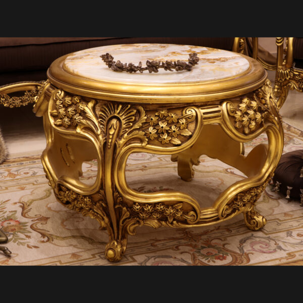 4Pcs Handmade Norco Brown Gold Sofa Set - Image 5