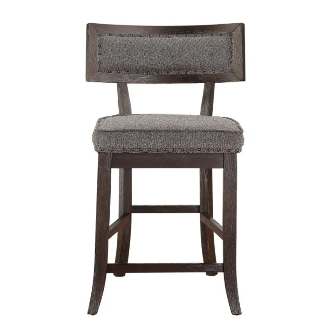Distressed Dark Cherry Oxton Collection Counter Height Chair Set Of 2 By Homelegance | Mobilia Cleopatra 3 Distressed Dark Cherry Oxton Collection Counter Height Chair Set Of 2 By Homelegance - Image 1
