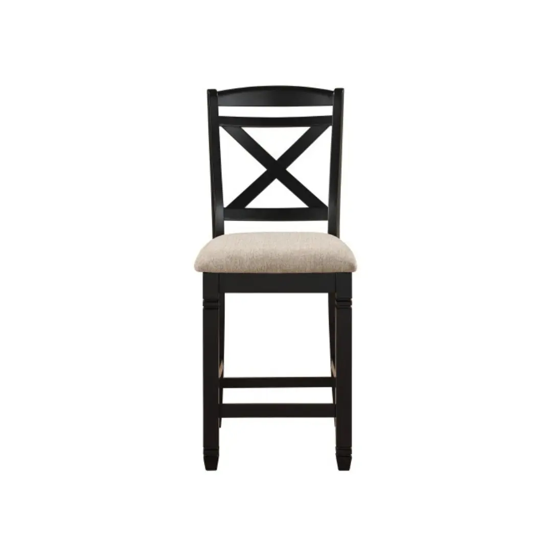 Black Baywater Collection Gray Counter Height Chair Set Of 2 By Homelegance | Mobilia Cleopatra 3 Gray Counter Height Chair