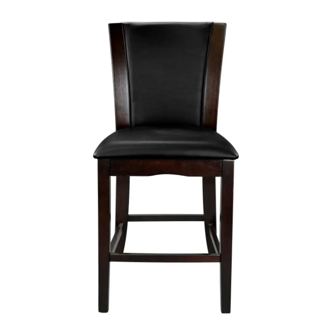 Espresso Daisy Collection Counter Height Chair Set Of 2 By Homelegance | Mobilia Cleopatra 3 Espresso Daisy Collection Counter Height Chair Set Of 2 By Homelegance - Image 1