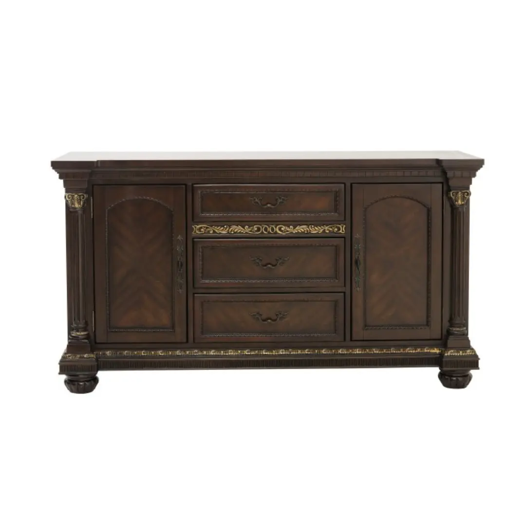 Russian Hill Cherry Rustic Buffet By Homelegance | Mobilia Cleopatra 3 Russian Hill Cherry Rustic Buffet By Homelegance - Image 1