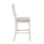 Antique white Alburgh Collection Counter Height Chair By Homelegance - Image 3