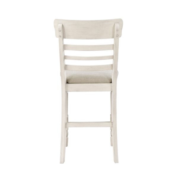 Antique white Alburgh Collection Counter Height Chair By Homelegance - Image 4