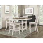 Antique white Alburgh Collection Counter Height Chair By Homelegance - Image 5