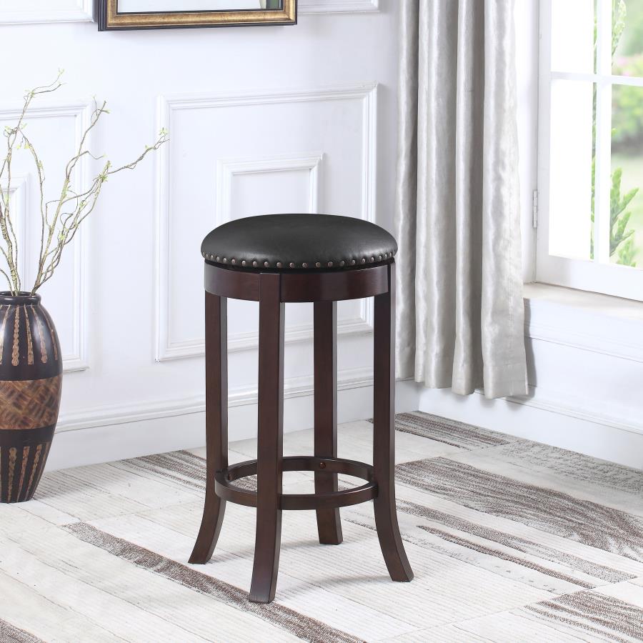 Aboushi Swivel Bar Stools With Upholstered Seat Brown (Set Of 2) 101060 By Coaster Furniture | Mobilia Cleopatra 3 Aboushi Swivel Bar Stools with Upholstered Seat Brown (Set of 2) 101060 By Coaster Furniture - Image 1