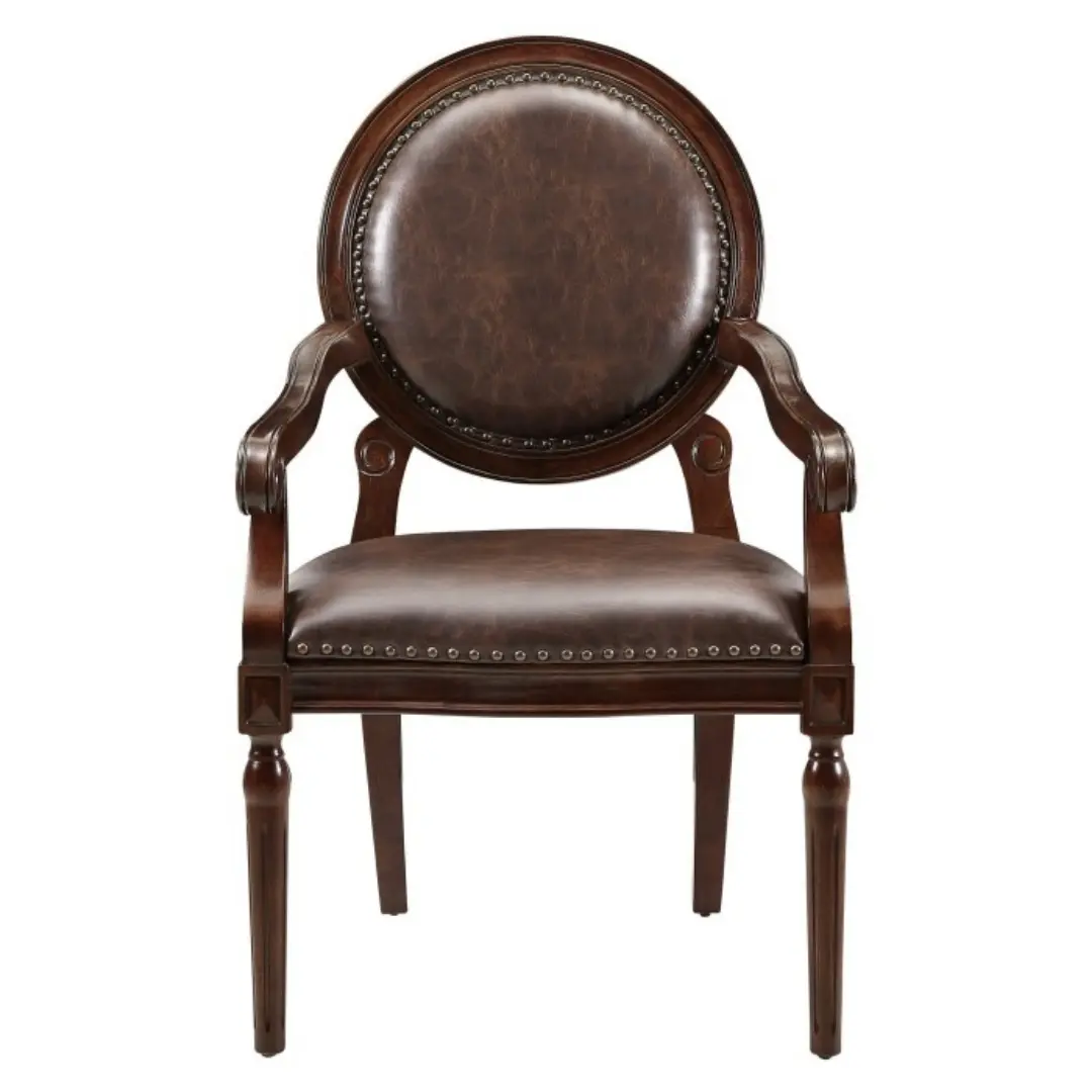 Brown Aldermont Collection Accent Desk Chair By Homelegance | Mobilia Cleopatra 3 Brown Aldermont Collection Accent Desk Chair By Homelegance - Image 1