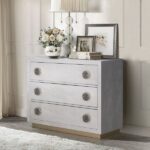 Faux Crocodile Skin Console Cabinet