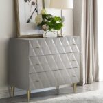 Silver & Champagne Console Cabinet