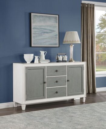 Rustic Gray & Weathered White Katia Server