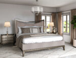 Cove Queen Mica Upholstered Bed By Art Furniture - Image 4