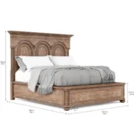 Architrave 5/0 Almond Panel Bed By Art Furniture - Image 6