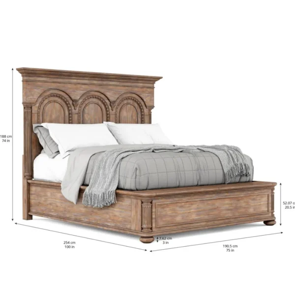 Architrave 5/0 Almond Panel Bed By Art Furniture - Image 6