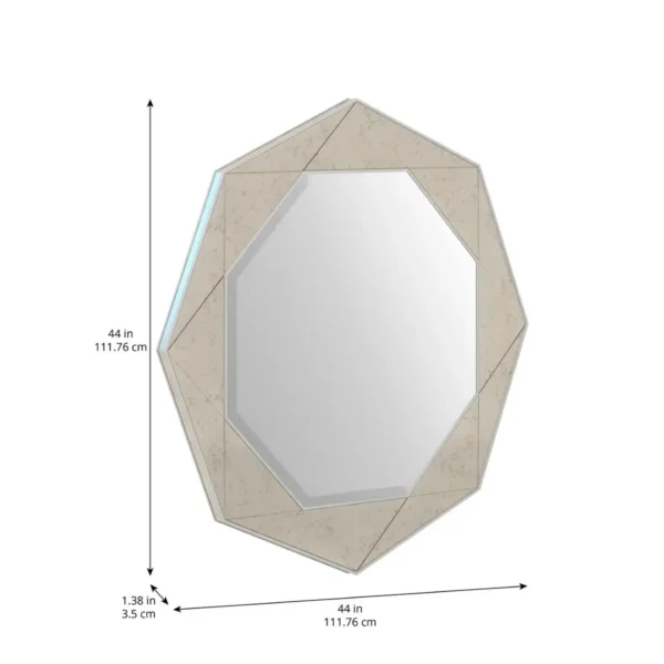 Mezzanine - Light Gray Round Mirror By Art Furniture - Image 2