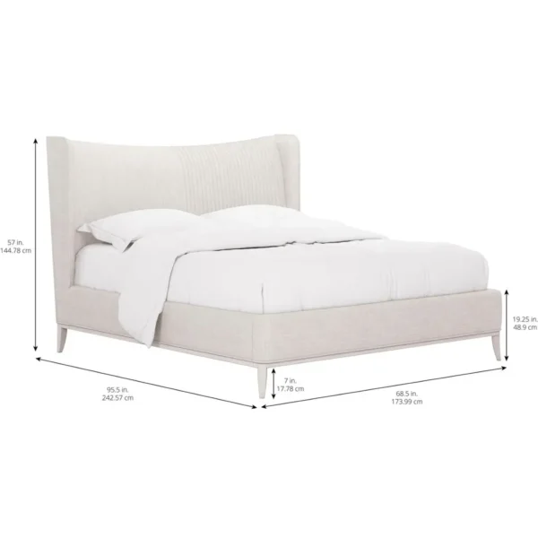 Mezzanine - 5/0 Queen Light Gray Upholstered Shelter Bed By Art Furniture - Image 4