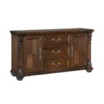 Dark Oak Bergen Collection Buffet By Homelegance - Image 2