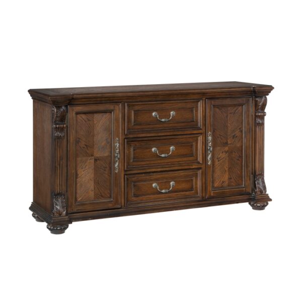 Dark Oak Bergen Collection Buffet By Homelegance - Image 2