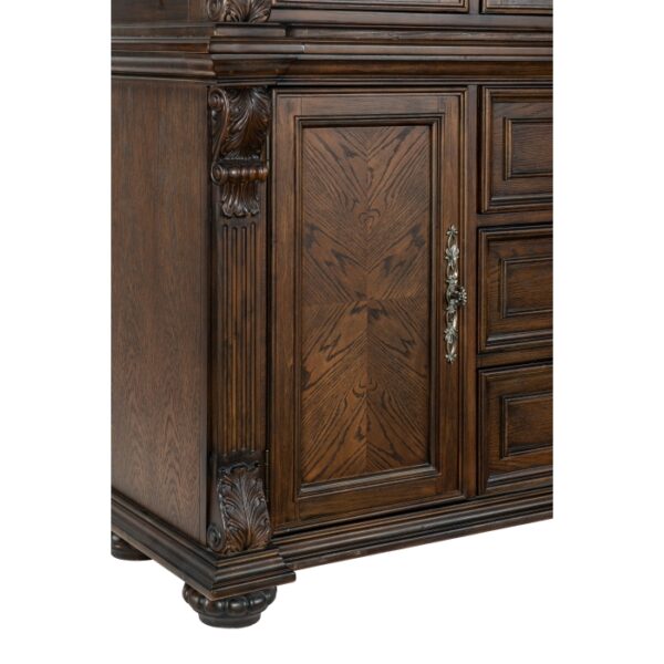 Dark Oak Bergen Collection Buffet By Homelegance - Image 5