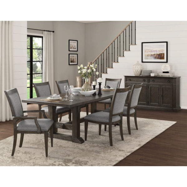 Driftwood brown Sarasota Collection Arm Chair By Homelegance - Image 4