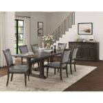 Driftwood brown Sarasota Collection Side Chair By Homelegance - Image 3