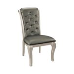 Silver Crawford Collection Side Chair Set Of 2 By Homelegance - Image 2