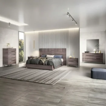 High Gloss Lacquer Viola Bedroom Set